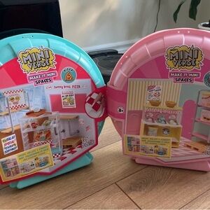 MiniVerse Make It Mini Spaces Kids Toy Playset x2